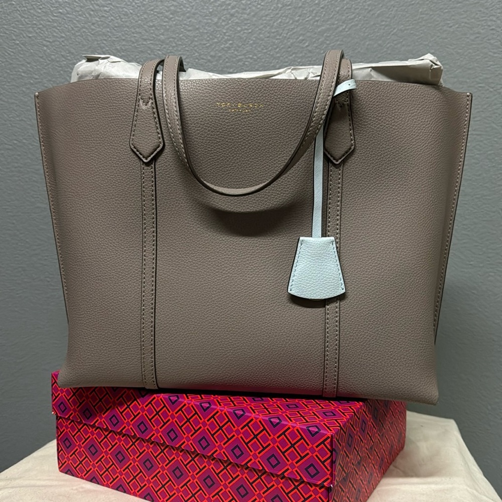Tory Burch Taupe Tote Bag